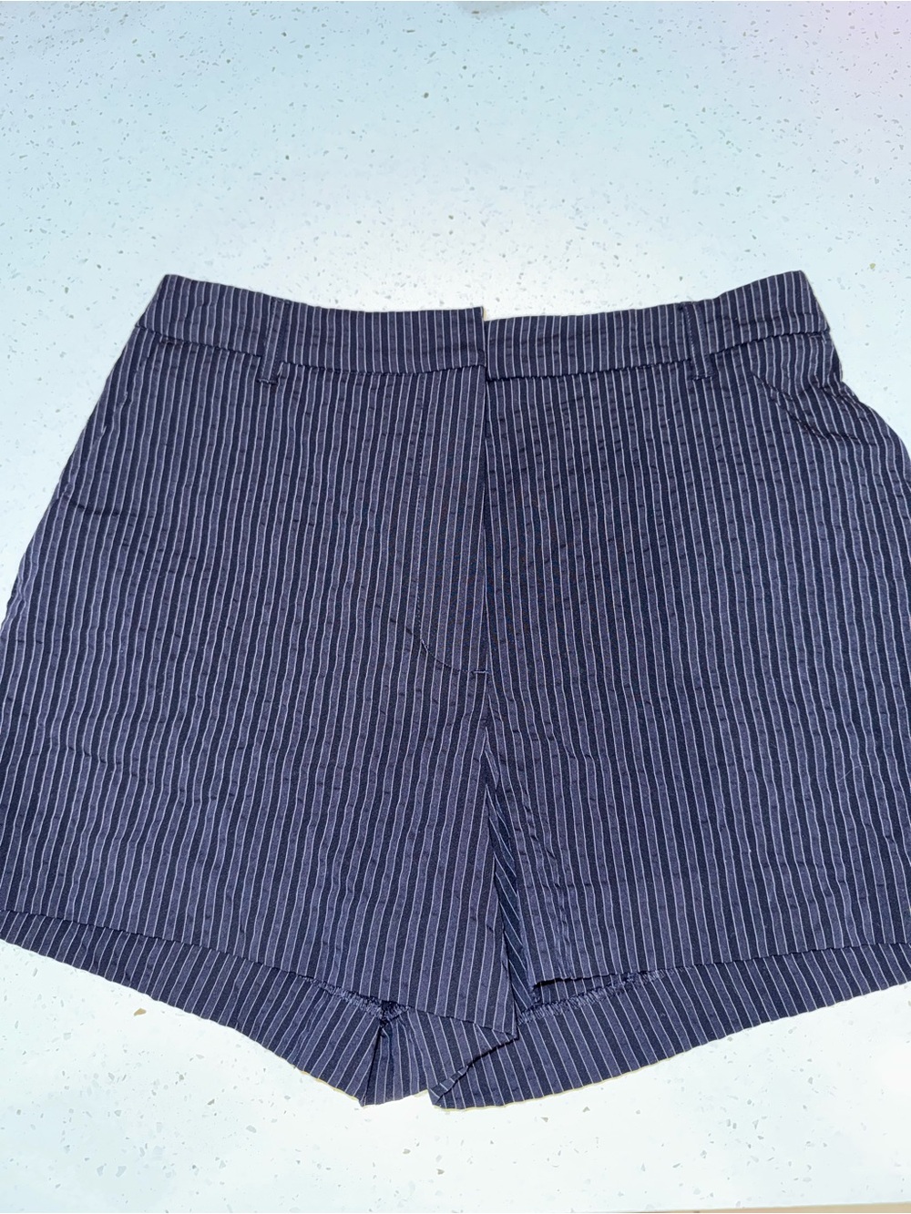 Express Women’s Navy Pinstripe Dress Pants